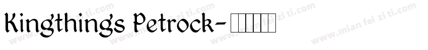 Kingthings Petrock字体转换